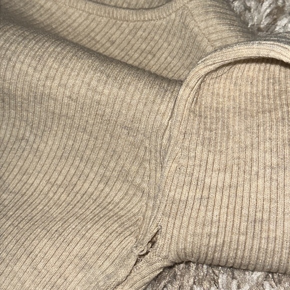 Wilfred Free Cut-Out Knit Longsleeve Mini Dress - Picture 7 of 7